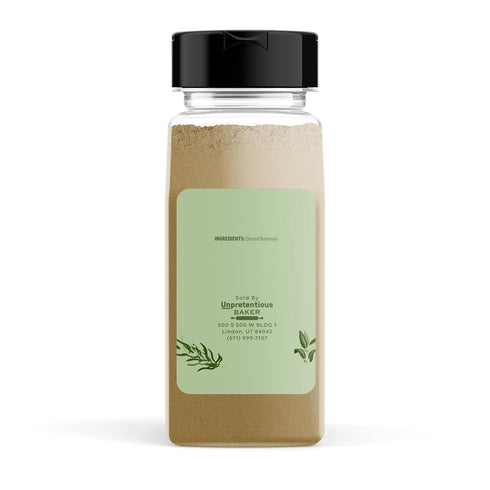 10.72 Unpretentious Ground Rosemary, Ounce, Cooking Herb, Aromatic Flavor, Convenient Shaker Jar