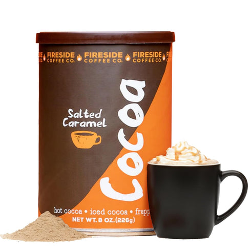 Salted Caramel Cocoa Mix 8oz Can by Fireside Coffee Co.