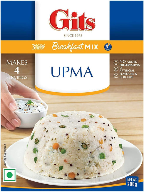 Comlinks LLC 600gm (Pack 3 200gm) 100% Gits Instant Mix Box - of x | Ready to Cook Indian Breakfast/Lunch/Dinner/Snack