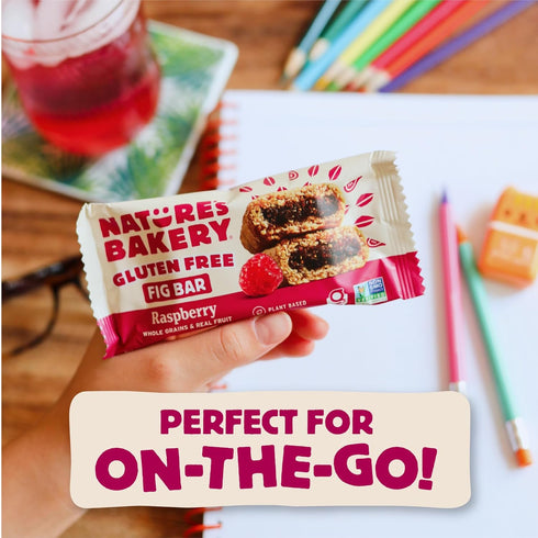 6 6 packs (36 packs) Natures Bakery Gluten Free Fig Bars, Raspberry, Real Fruit, Vegan, Non-GMO, Snack bar, boxes
