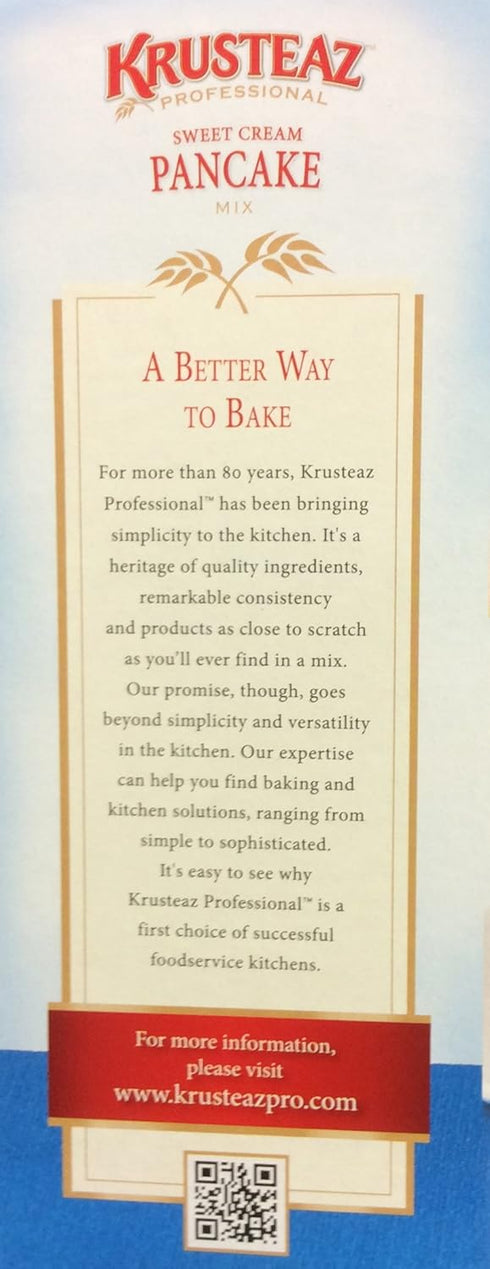 5lbs. (2-Pack) Krusteaz SWEET CREAM PANCAKE Mix Restaurant Quality