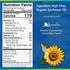 128 oz, 1 Kevala Organic Sunflower Oil - Oil Rich in Vitamin E for Cooking and Body Care, Great Ingredient for a Salad