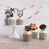 Pretty Cute Studios 48 Count Woodland Animals Cupcake and Cake Toppers – Includes 8 Owls, 8 Teddy Bears, 8 Raccoons, 8