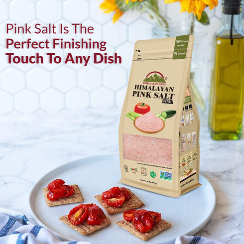 20 lbs Himalayan Chef Pink Himalayan Salt, Extra Fine Grain - Bulk Size, Ready to Use Pink Salt, Natural & Organic