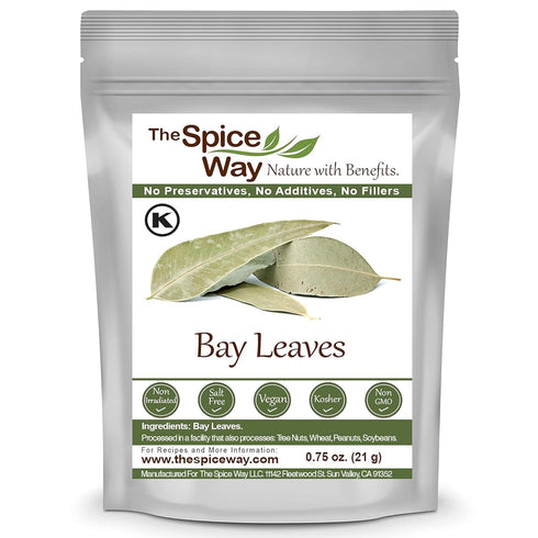 The Spice Way Bay Leaves - Whole Bay Leaf (0.75 oz) for Cooking Soups, Stews, and Vegetables