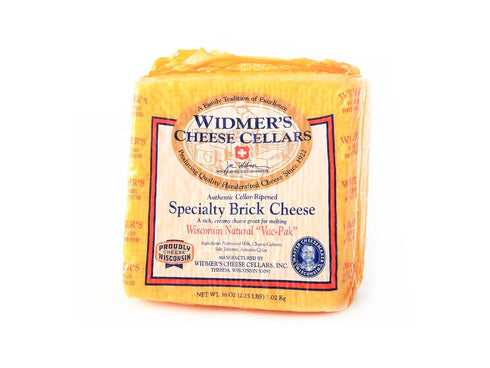 Widmers Brick Cheese 2.25 lb Half Loaf | Buttery & Creamy Authentic