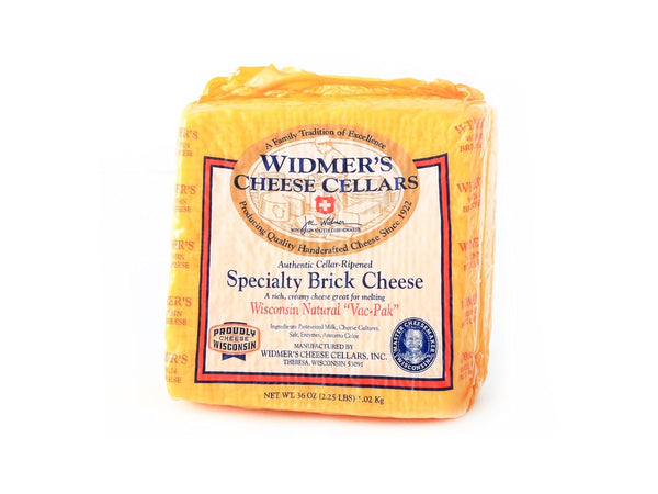 Widmers Brick Cheese 2.25 lb Half Loaf | Buttery & Creamy Authentic