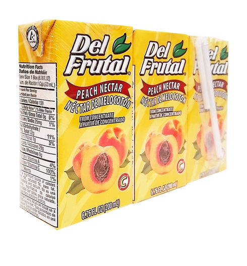 Del Frutal 6.76 oz Peach Nectar - Sabor Melocoton