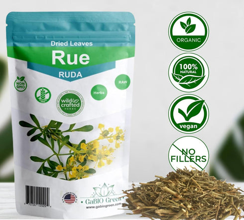 RUE Dried Herbs Peruvian Ruda 2.05 oz (56 gr) - Natural Dried Tea Herbs, Resealable Bag