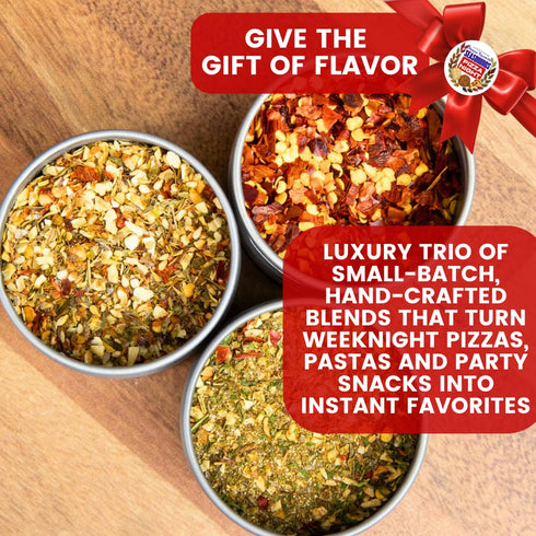 Packaged Set 3 GLP-1 Pizza Night House Favorite Seasonings | Gift of | All Natural, Non GMO Pizza Seasoning | Gourmet
