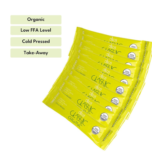 Packets 25 Packs (0.34 Oz Olive Oil - Olizzi Classic Organic Extra Virgin, New Harvest, Award Winning, Cold Pressed