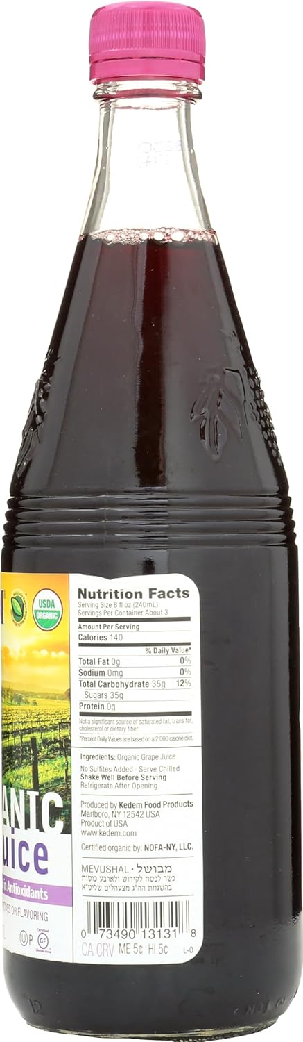 kedem 22 FOOD Organic Grape Juice, FZ