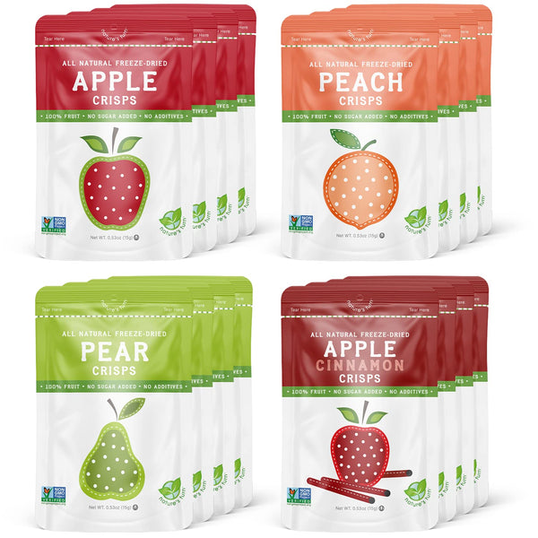 Natures Turn Freeze-Dried Fruit Crisps Healthy, Gluten-Free,Crispy & Delicious,Plant-Based Snack,Ideal for Cereal,