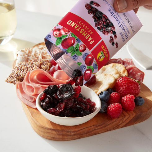 24 Count Pack 0.8 oz (12) (12) Sun-Maid Farmstand Reserve Variety - Snack Bag Whole Dried Cranberries and Dried Mixed