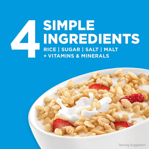 8 24oz (1 Kellogg's Rice Krispies Cold Breakfast Cereal, Vitamins and Minerals, Rice Krispies Treats, Giant Size
