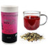 Organic Loose Leaf Tea Hibiscus Herbal Tea Zest - Organic Hibiscus Flowers, Lemongrass, Green Rooibos, Licorice Root