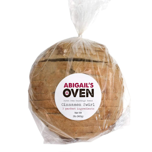 Abigails Oven 1 34 oz Fresh Sourdough Bread San Francisco Bakery Style Dutch Oven Cinnamon Swirl Loaf Hand-made Natural