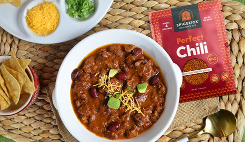 (4 Pack) Packets, Spicekick Chili Seasoning Kit Mix | Gluten Free Chili Seasoning Mix Spices to Add to Chili