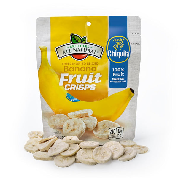 Brothers All Natural Freeze Dried Fruit Crisps, Chiquita Banana, 2 Oz (Pack