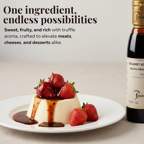 5.07 fl.oz. PENINSOLA Gourmet Balsamic Reduction with Truffle Authentic Italian Glaze with Balsamic Vinegar of Modena