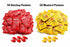 Mellow Mart 50 Packets 50 Packets 100 Packs Ketchup and Mustard - Total Condiment Individually Wrapped For Restaurants