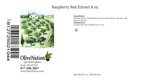 OliveNation Pure Red Raspberry Extract - 8 ounces - Sugar-free - Premium Quality Flavoring Extract for Baking