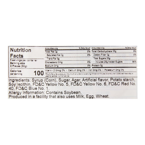 Generic 5.29oz Kinjo Mix Fruits Jelly Candy Agar