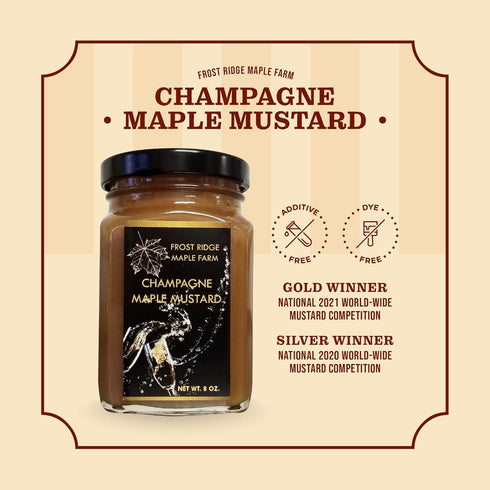 (8 Frost Ridge Maple Farm, Champagne Maple Mustard Ounce)