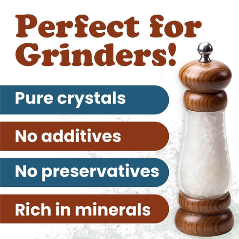 12 Food to Live Mediterranean Sea Salt, Pounds Coarse Grain, Pure Crystals, No Additives, No Preservatives, Vegan