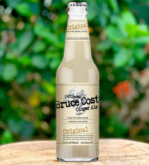 Bruce Cost Ginger Ale 12 oz (12 Bruce Cost - Unfiltered Ginger Ale - Original - Glass Bottles)