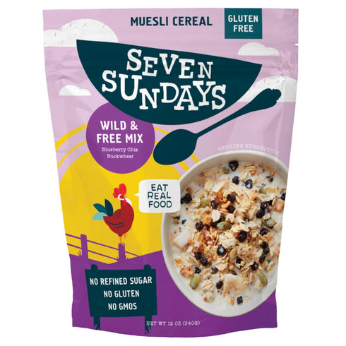 Seven Sundays Wild & Free Blueberry Chia Muesli Cereal {12 oz. pouch,