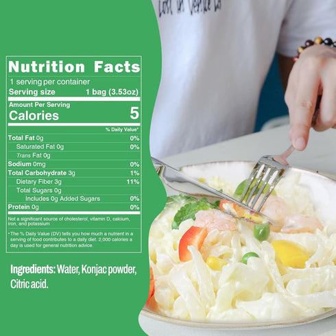 5 8 Pack 0 KONJOY Konjac Noodles Shirataki Fettuccine Calorie Low Carb Pasta, Gluten Free, Plant-Based, Keto, Vegan