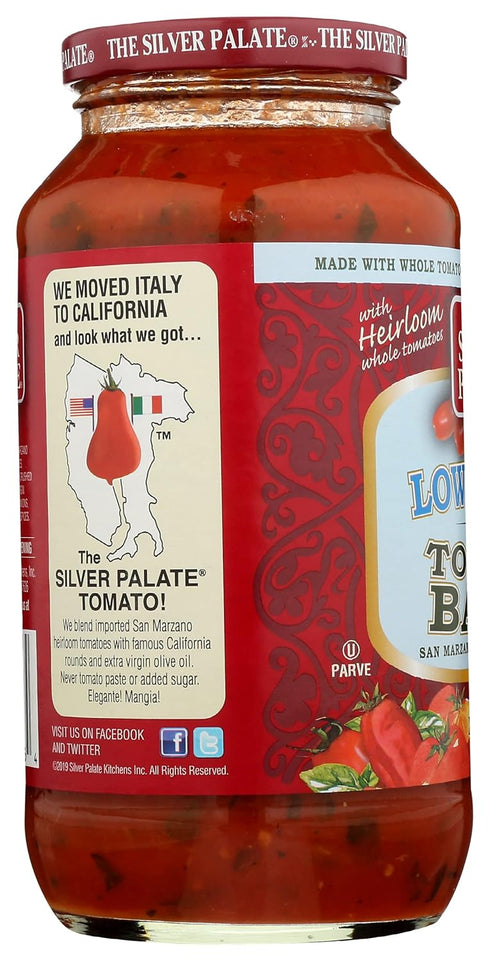 Silver Palate 25 OZ Low Sodium Tomato Basil Sauce