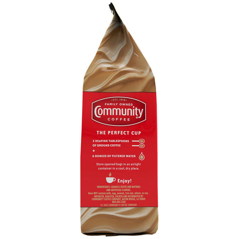 Community 72 12 (Pack 6) Coffee Hazelnut Creme Flavored Ounces, Medium Roast Ground Coffee, Ounce Bag