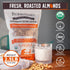 2.5lb Burroughs Family Farms USDA Organic Roasted and Diced Almonds First Regenerative Organic Certified Farm Unsalted