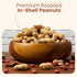 Wellsley Farms 5 lb Salted Roasted Peanuts In Shell, USA Grown Whole, Non-GMO, Gluten-Free, Vegan, Cholesterol-Free