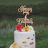 Happy 7th Birthday Cake Topper, Cheers to 7 Years, Hello 7, 7th Birthday Anniversary Party Decorations in Rose Gold