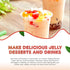 400g(Pack 1) Fanale Coconut Jelly Topping nata de coco for Bubble Tea | Rainbow Konjac Jelly Topping for Boba Tea
