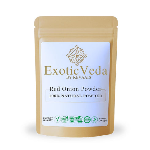 Exotic Veda Red Onion Powder 100g (3.53oz) | 100% Pure & Natural