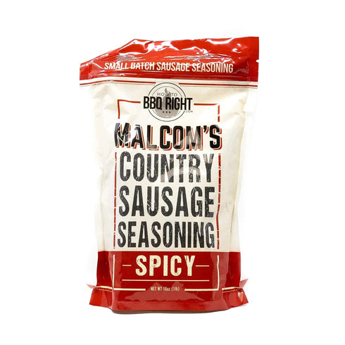 Malcom's Country Sausage Seasoning (SPICY), Use with Pork, Beef, Lamb, and Wild Game