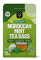 FGO Organic Moroccan Mint Green Tea, 100 Count, Eco-Conscious Tea Bags, Resealable Bag (Pack of 1)