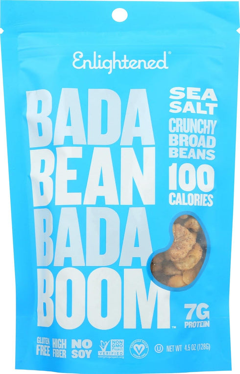 Enlightened Plant Protein Bean Snacks, Sea Salt, 4.5 Oz
