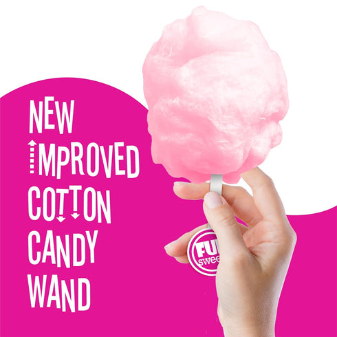 3 Pack 50 Fun Sweets Cotton Candy Sugar Flavor Variety Cherry, Blue Raspberry & Watermelon All Natural Flavors & Colors