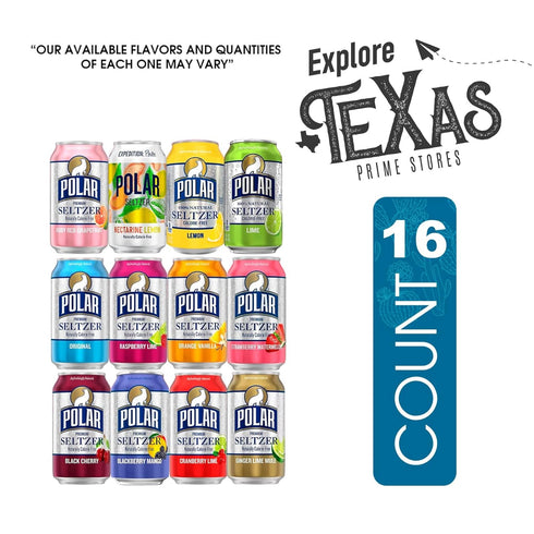Polar Seltzer 16 Pack 12 oz Master Collection of Premium Sparkling Water fl Can
