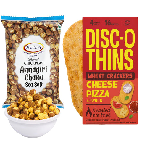 Crunchy Snack Bundle Disc-O Thins Cheese Pizza Wheat Crackers (96 Pcs) +