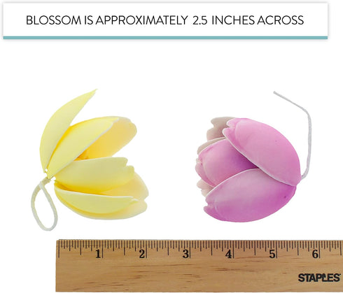 6 Count Global Sugar Art Tulip Sugar Cake Flowers, Yellow, Pink, Purple, by Chef Alan Tetreault