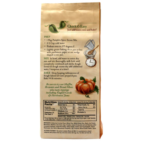 Sticky Fingers Mix Scone Pumpkin Spice, 14 Oz