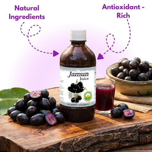 |16.23 Oz (480ml) Basic Ayurveda Jamun Juice | Fruit Juice Fl