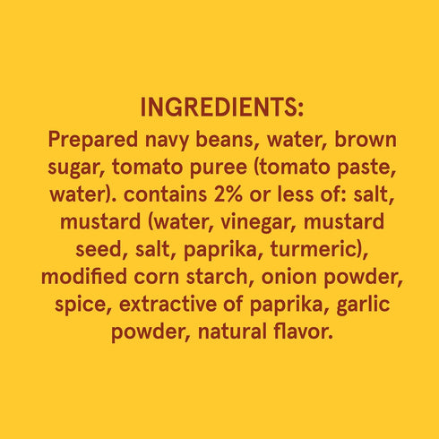 8.3 oz (Pack 12) BUSH'S BEST Canned Vegetarian Baked Beans, Source of Plant Based Protein and Fiber, Low Fat, Gluten