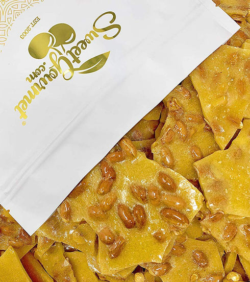 SweetGourmet Original Peanut Brittle Candy, Homestyle Toffee with Nuts, Traditional Sweet Snack,
